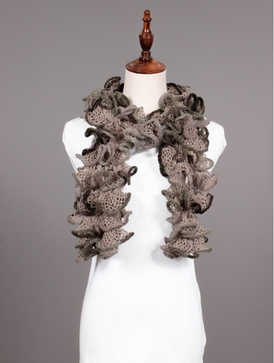 HAND-CRAFTED RUFFLE SCARF